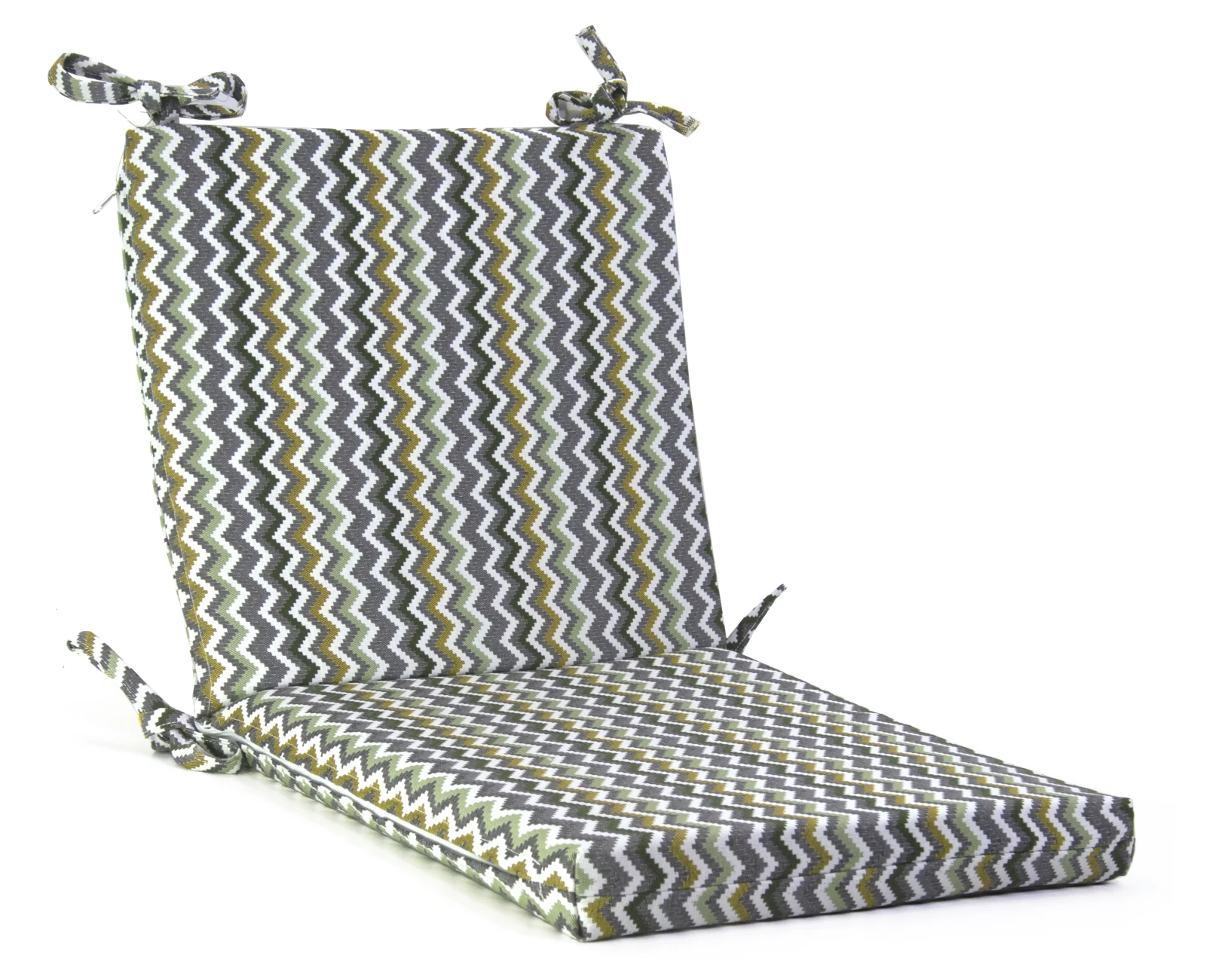 Μαξιλάρι με πλάτη και κάθισμα βαμβακερό με 70% αδιαβροχοποίηση (Zik-Zak) 45 x 45 x 5 + 45 x 45 x 5 | Mypouf.gr