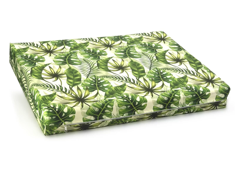 Μαξιλάρι μονοκόμματο αφρολέξ βαμβακερό με 70% αδιαβροχοποίηση (Leaves 16137) 60 x 80 x 10