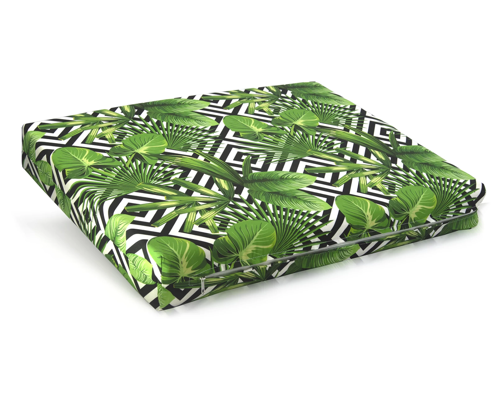 Μαξιλάρι μονοκόμματο αφρολέξ βαμβακερό με 70% αδιαβροχοποίηση (Leaves 17160) 60 x 80 x 10 | Mypouf.gr