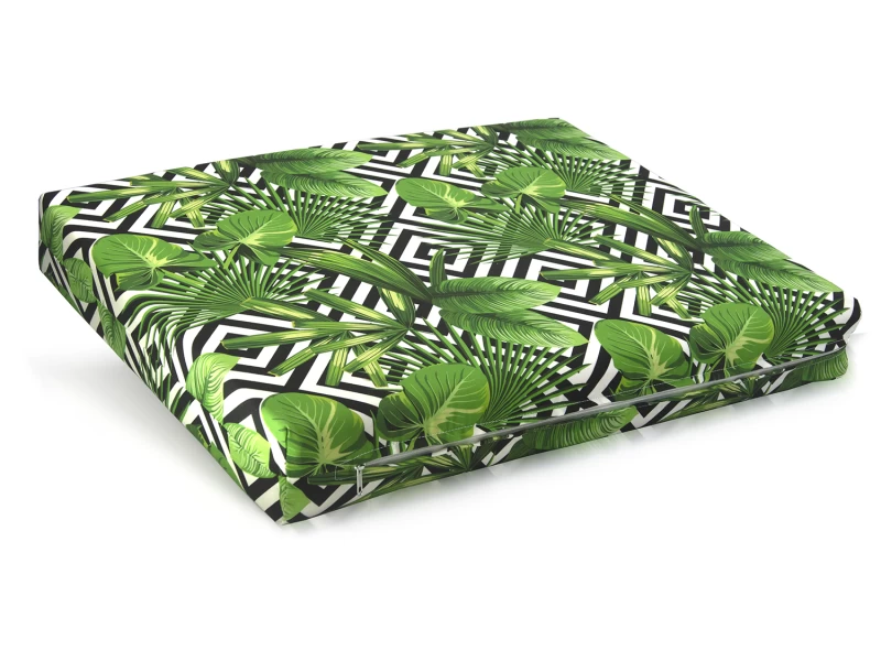 Μαξιλάρι μονοκόμματο αφρολέξ βαμβακερό με 70% αδιαβροχοποίηση (Leaves 17160) 60 x 80 x 10