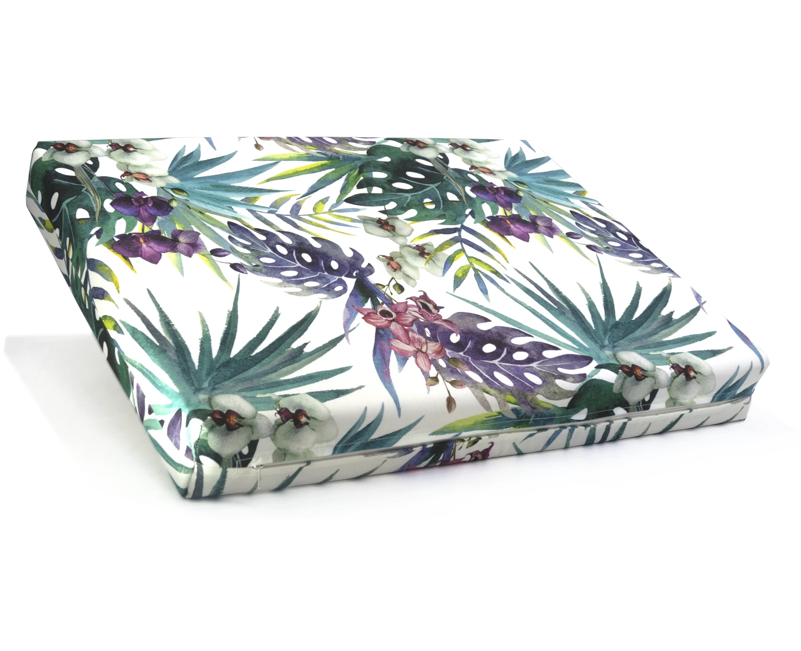 Μαξιλάρι μονοκόμματο αφρολέξ βαμβακερό με 70% αδιαβροχοποίηση (Leaves 8813) 60 x 80 x 10 | Mypouf.gr