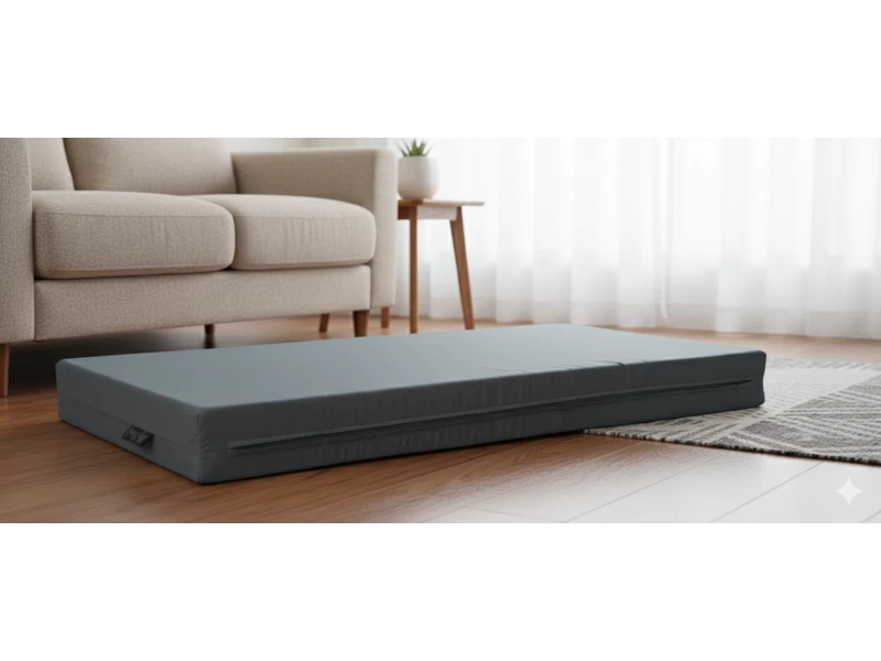 Μαξιλάρι μονόχρωμο γκρί για παλέτα και ευρωπαλέτα (Ύφασμα Κρετόν)