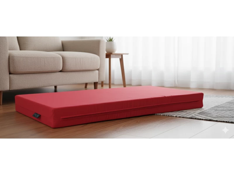 Μαξιλάρι μονόχρωμο κόκκινο για παλέτα και ευρωπαλέτα (Ύφασμα Κρετόν)