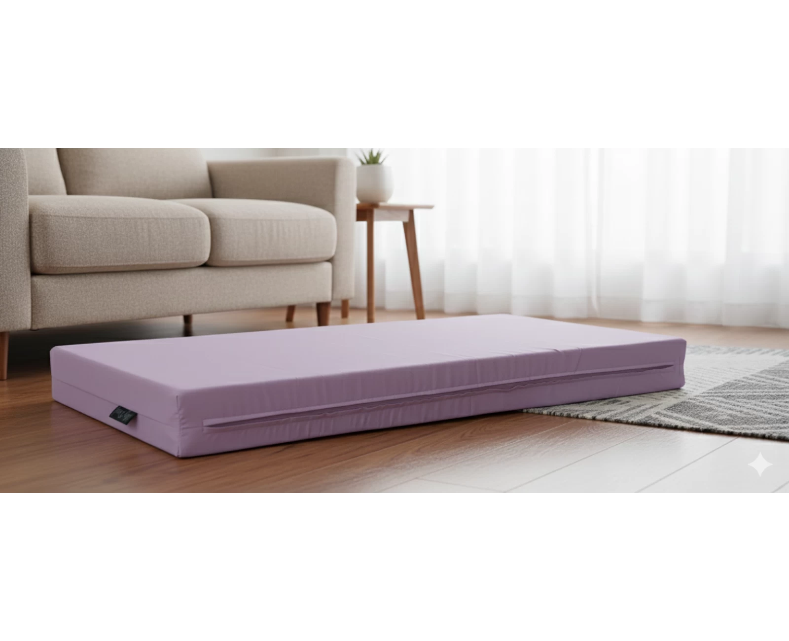 Μαξιλάρι μονόχρωμο λιλά για παλέτα και ευρωπαλέτα (Ύφασμα Κρετόν) | Mypouf.gr