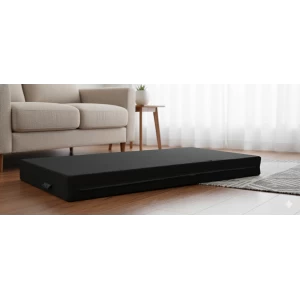 Μαξιλάρι μονόχρωμο μαύρο για παλέτα και ευρωπαλέτα (Ύφασμα Κρετόν)