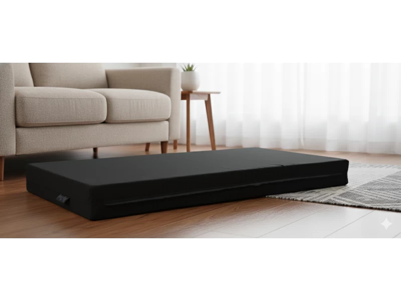 Μαξιλάρι μονόχρωμο μαύρο για παλέτα και ευρωπαλέτα (Ύφασμα Κρετόν)