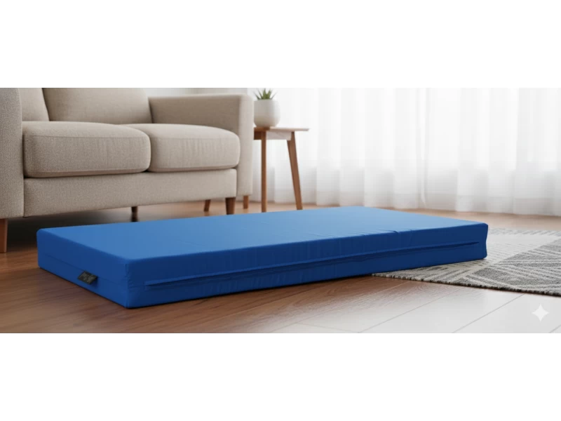 Μαξιλάρι μονόχρωμο μπλέ για παλέτα και ευρωπαλέτα (Ύφασμα Κρετόν)