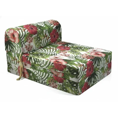 Πολυθρόνα - Κρεβάτι Flip Chair Florina - 70% αδιαβροχοποίηση Ύφασμα απόχρωση σχέδιο (Flower 15083)