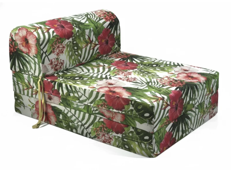 Πολυθρόνα - Κρεβάτι Flip Chair Florina - 70% αδιαβροχοποίηση Ύφασμα απόχρωση σχέδιο (Flower 15083)