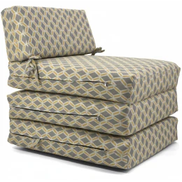 Πολυθρόνα - Κρεβάτι Flip Chair Panama 70% αδιαβροχοποίηση Ύφασμα απόχρωση σχέδιο (Beehive)