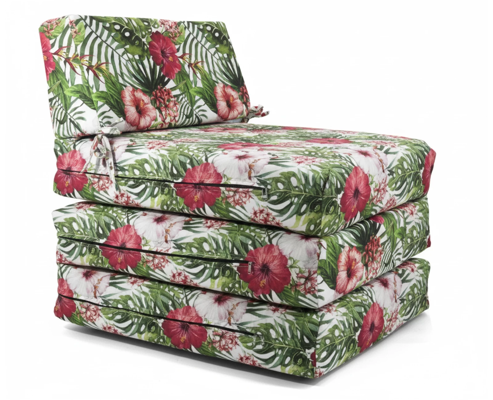 Πολυθρόνα - Κρεβάτι Flip Chair Panama 70% αδιαβροχοποίηση Ύφασμα απόχρωση σχέδιο (Flower 15083) | Mypouf.gr