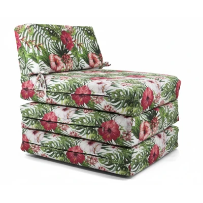 Πολυθρόνα - Κρεβάτι Flip Chair Panama 70% αδιαβροχοποίηση Ύφασμα απόχρωση σχέδιο (Flower 15083)