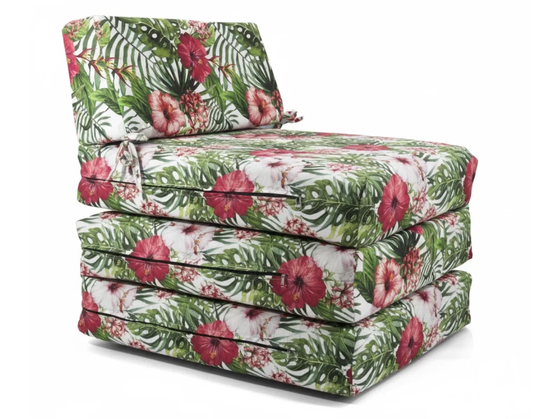 Πολυθρόνα - Κρεβάτι Flip Chair Panama 70% αδιαβροχοποίηση Ύφασμα απόχρωση σχέδιο (Flower 15083)