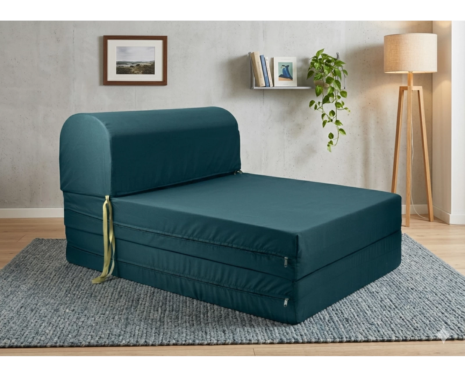 Πολυθρόνα - Κρεβάτι Flip Chair πετρόλ σκούρο Florina | Mypouf.gr