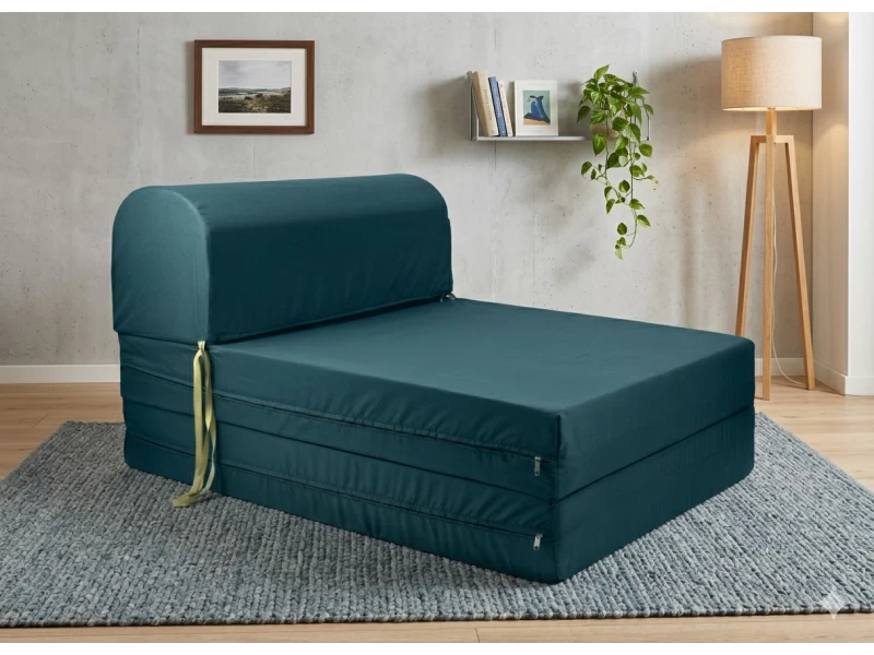 Πολυθρόνα - Κρεβάτι Flip Chair πετρόλ σκούρο Florina
