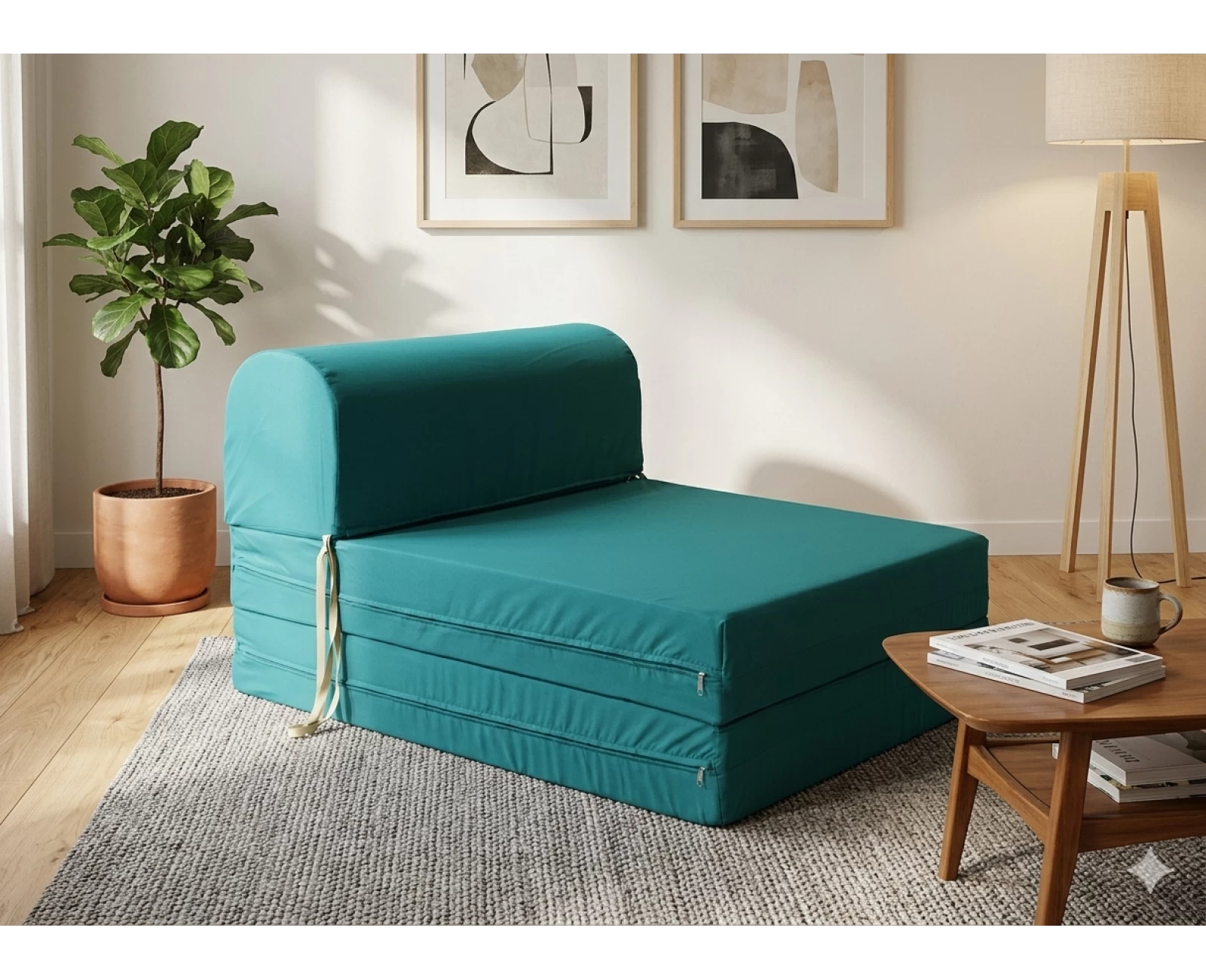 Πολυθρόνα - Κρεβάτι Flip Chair τιρκουάζ Florina | Mypouf.gr