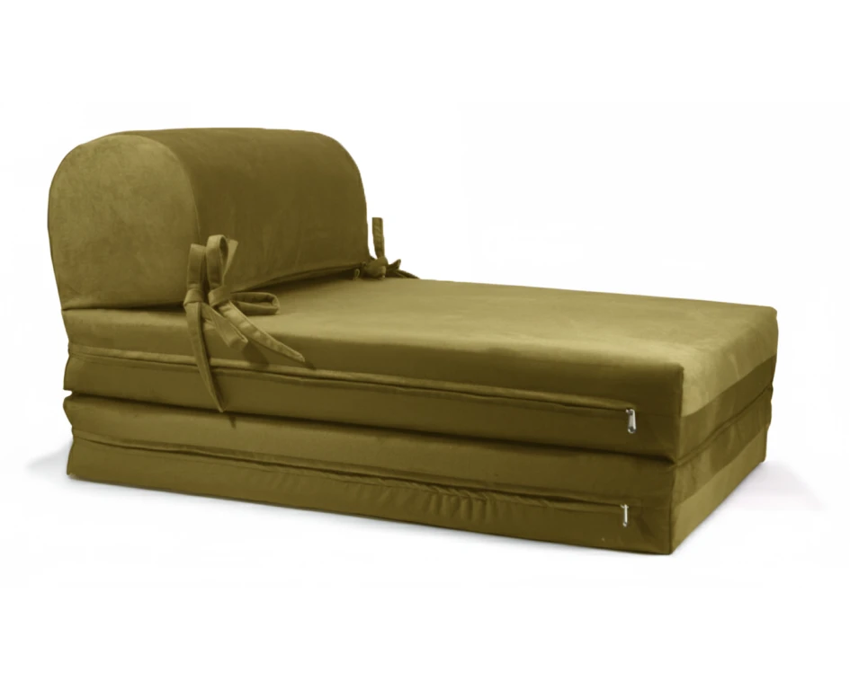 Πολυθρόνα - Κρεβάτι Flip Chair Velure Florina αποχρώσεις του κίτρινου