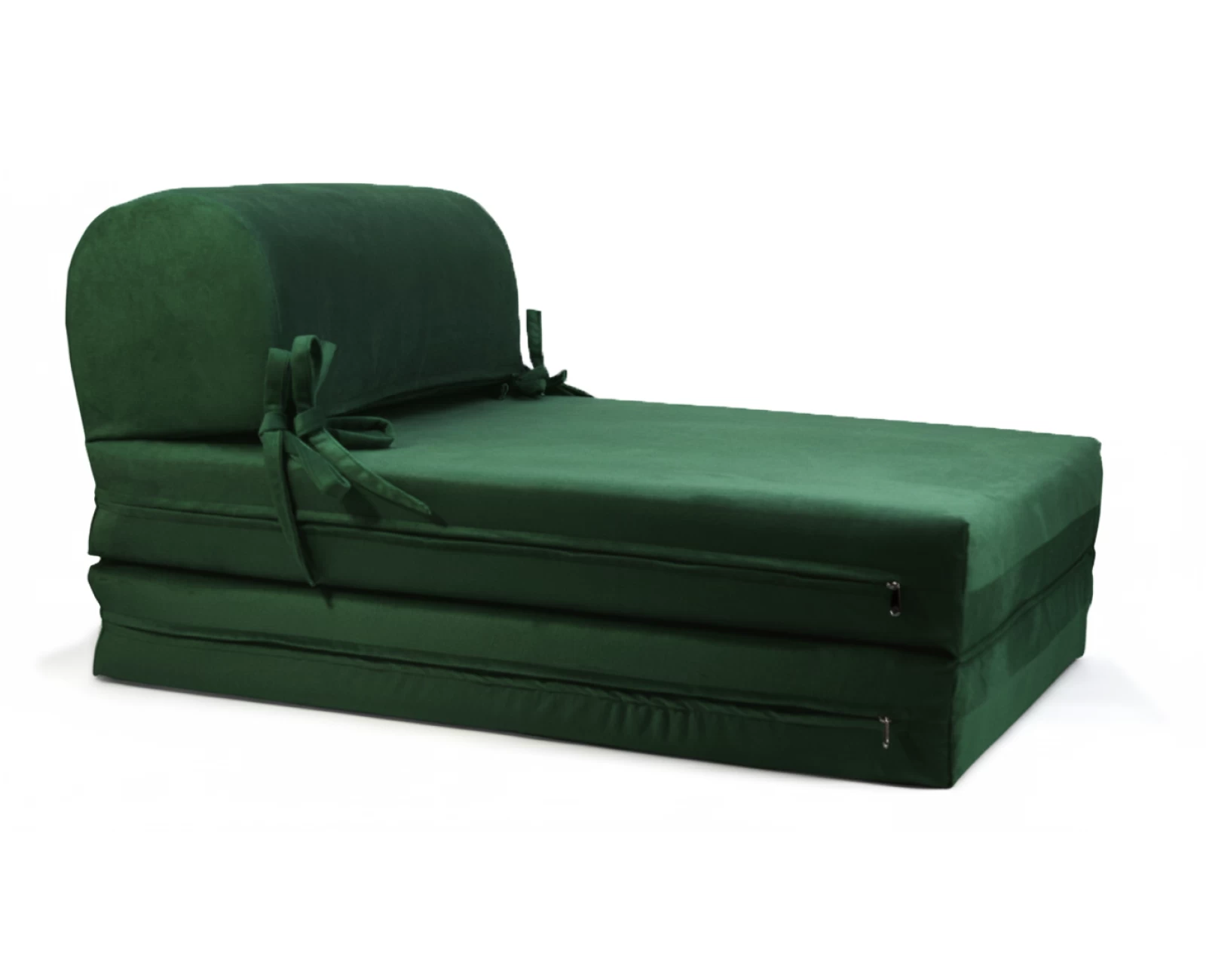 Πολυθρόνα - Κρεβάτι Flip Chair Velure Florina αποχρώσεις του Κυπαρισί | Mypouf.gr