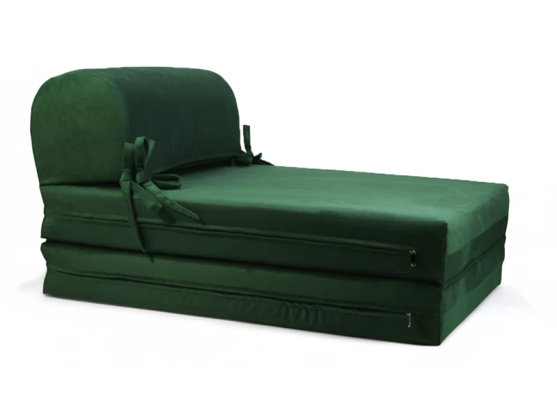 Πολυθρόνα - Κρεβάτι Flip Chair Velure Florina αποχρώσεις του Κυπαρισί