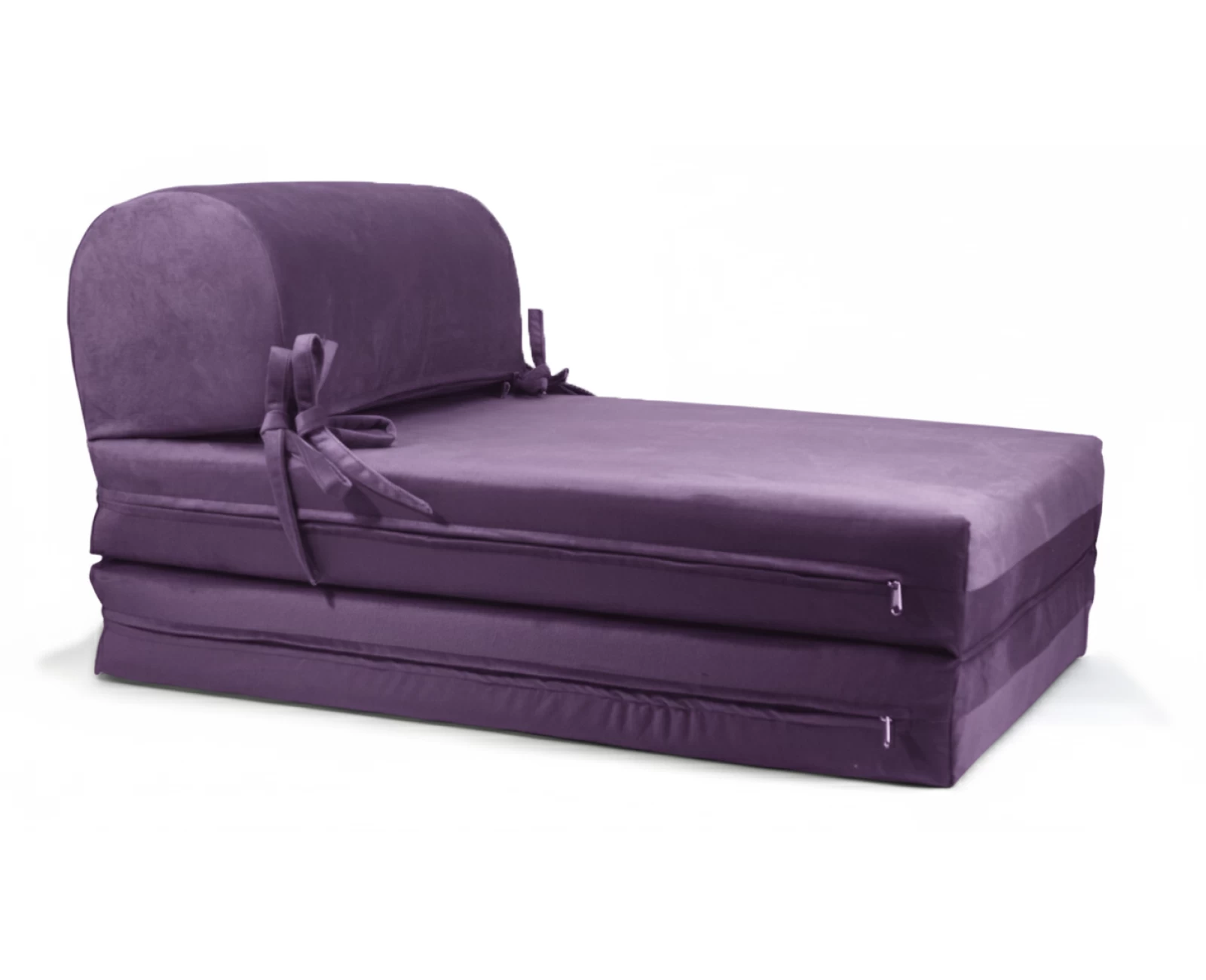 Πολυθρόνα - Κρεβάτι Flip Chair Velure Florina αποχρώσεις του Μωβ | Mypouf.gr