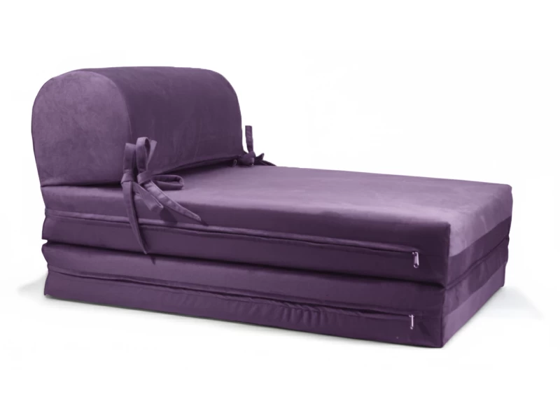 Πολυθρόνα - Κρεβάτι Flip Chair Velure Florina αποχρώσεις του Μωβ