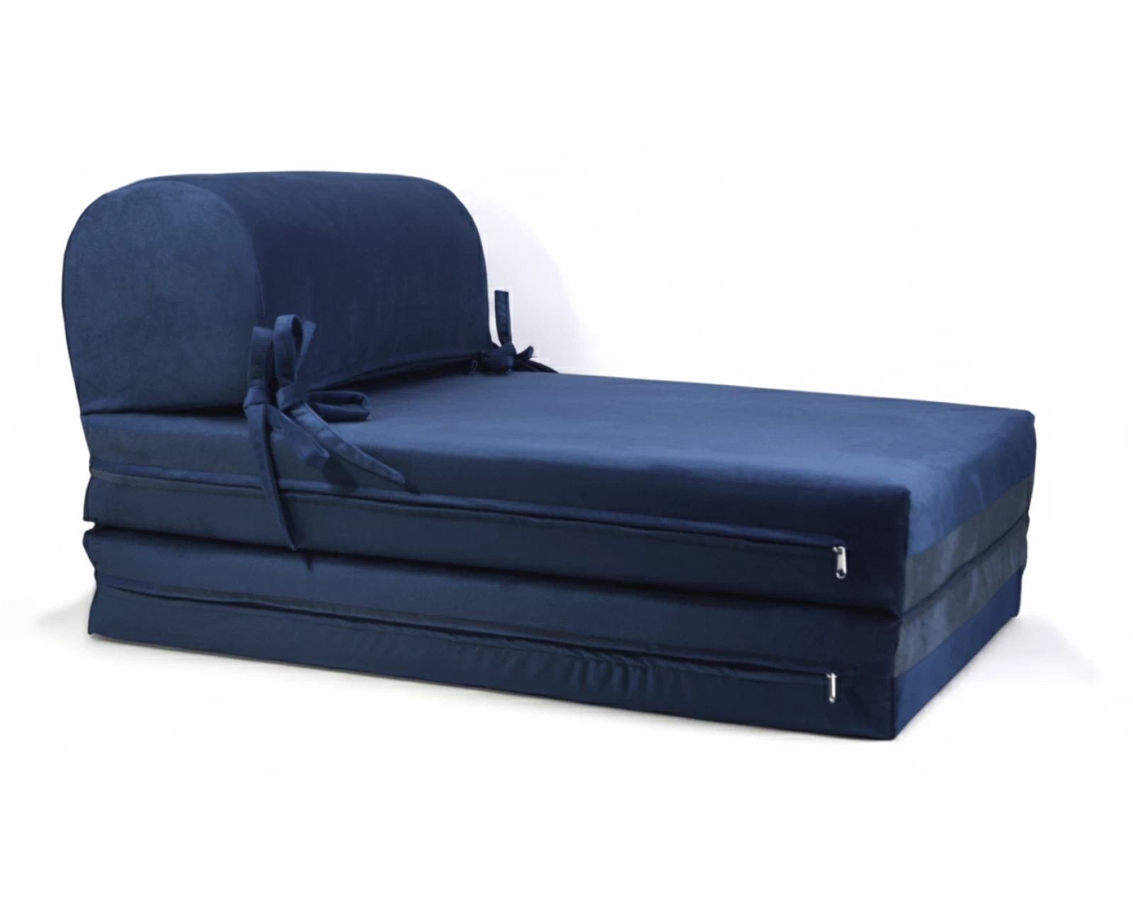 Πολυθρόνα - Κρεβάτι Flip Chair Velure Florina αποχρώσεις του μπλε | Mypouf.gr