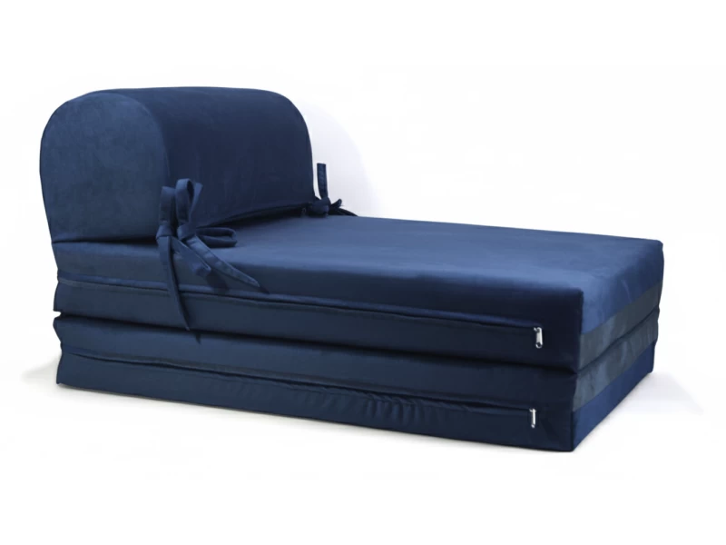 Πολυθρόνα - Κρεβάτι Flip Chair Velure Florina αποχρώσεις του μπλε