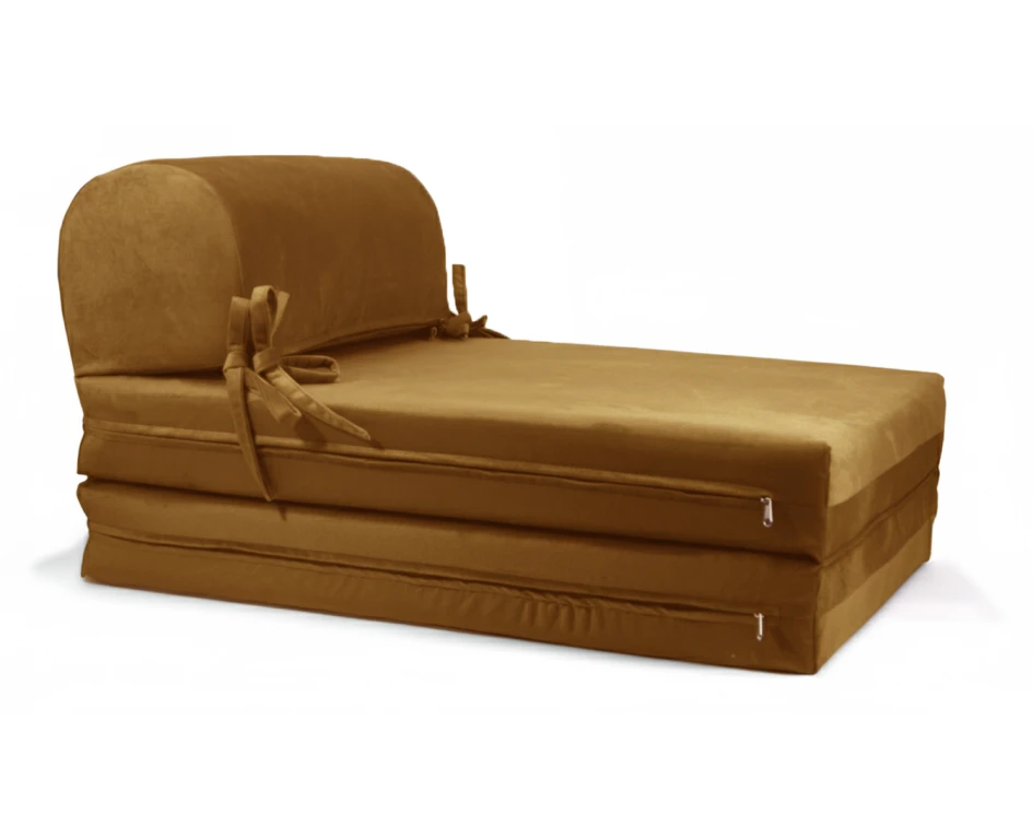Πολυθρόνα - Κρεβάτι Flip Chair Velure Florina αποχρώσεις του πορτοκαλί