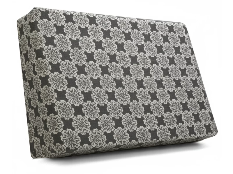 Μαξιλάρι πλάτης τριγωνικό Λονέτα Ύφασμα απόχρωση του ανθρακί με σχέδιo Kanada - Norman