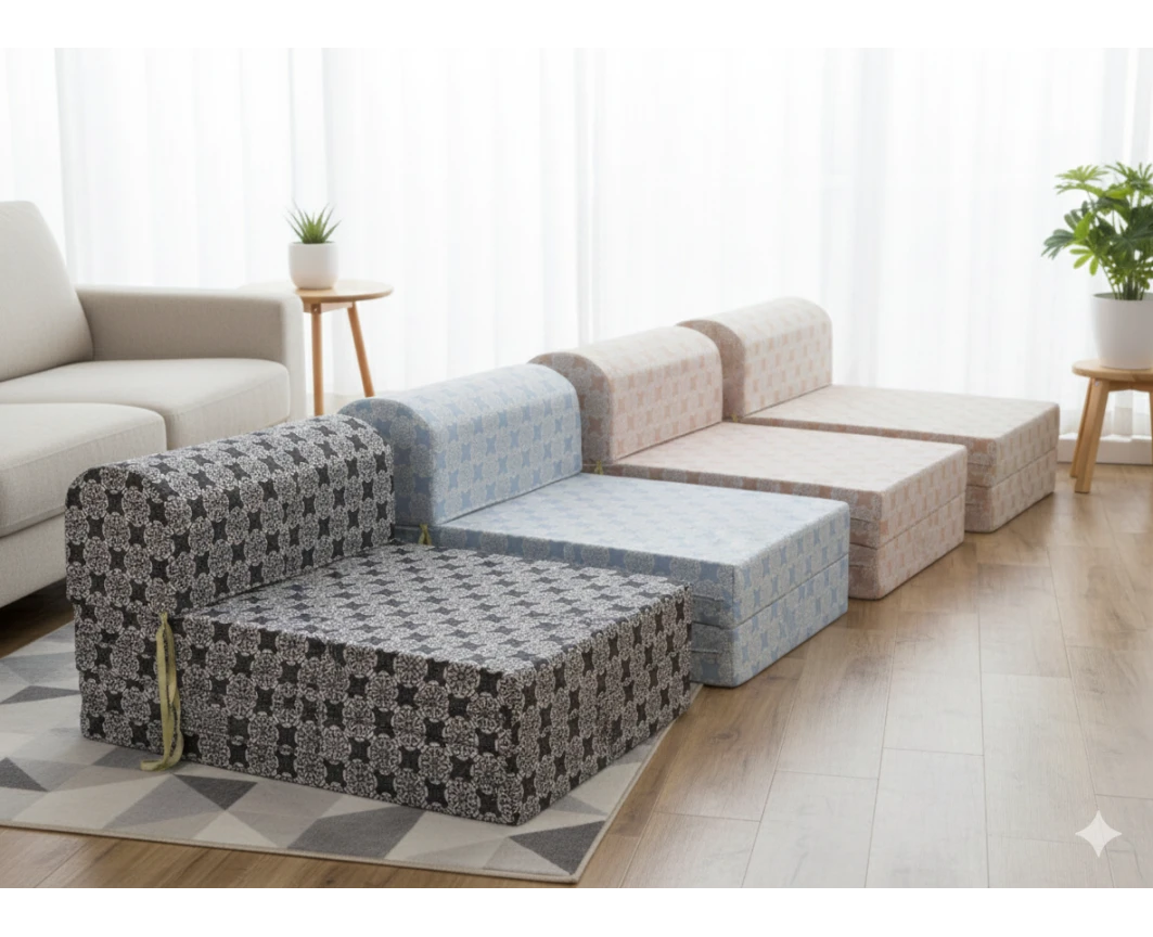 Πολυθρόνα - Κρεβάτι Flip Chair Florina Λονέτα Ύφασμα απόχρωση του γαλάζιου με σχέδιo Kanada - Norman - Εικόνα 2 | Mypouf.gr