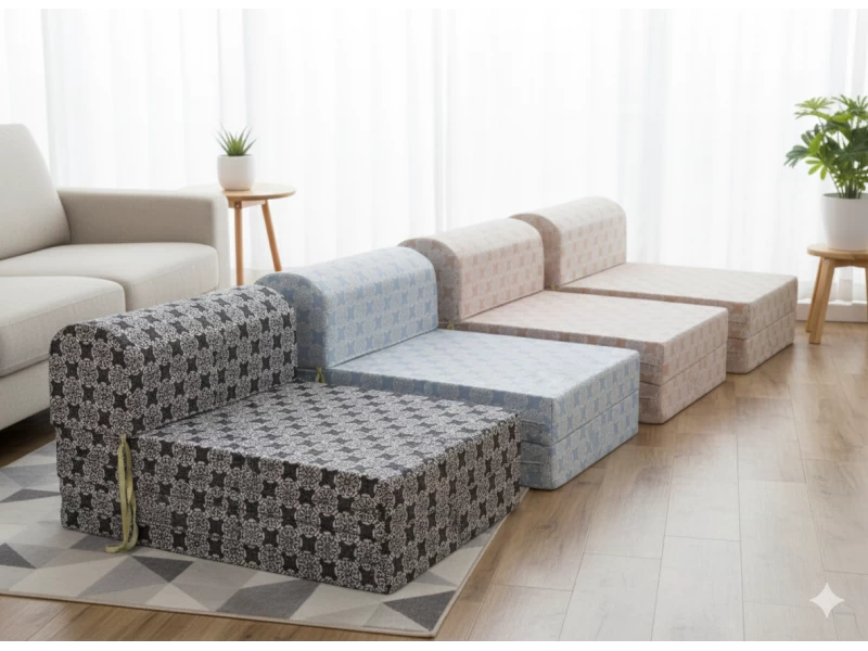 Πολυθρόνα - Κρεβάτι Flip Chair Florina Λονέτα Ύφασμα απόχρωση του ανθρακί με σχέδιo Kanada