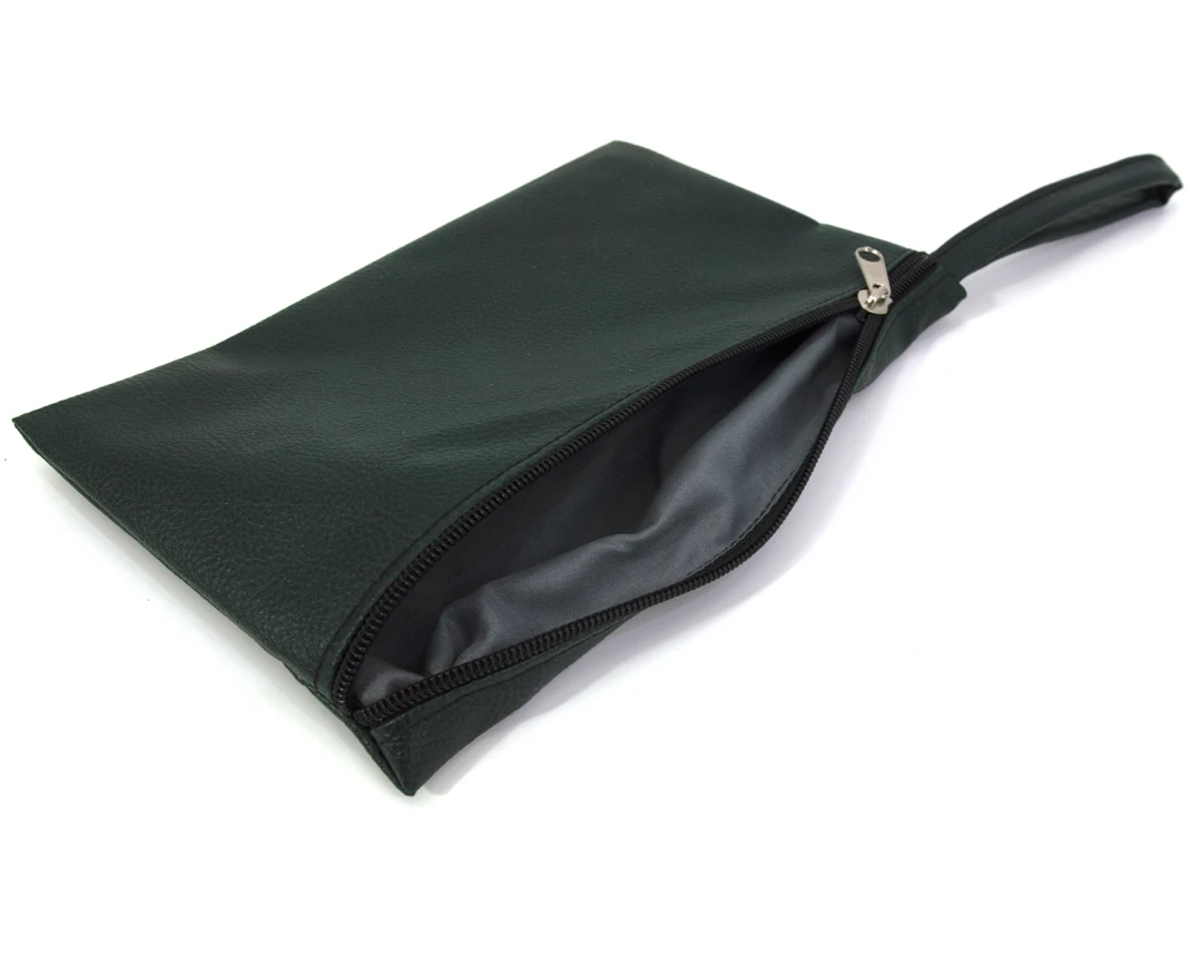 Τσαντάκι - Νεσεσέρ δερματίνη Odario Dark Green | Mypouf.gr
