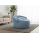 Πουφ πολυθρόνα Big size Velure αποχρώσεις του γαλάζιου Φ120 x 100εκ. | Mypouf.gr