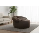Πουφ πολυθρόνα Big size Velure αποχρώσεις του καφέ Φ120 x 100εκ. | Mypouf.gr