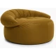 Πουφ πολυθρόνα Big size Velure αποχρώσεις του κίτρινου Φ120 x 100εκ. | Mypouf.gr