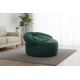 Πουφ πολυθρόνα Big size Velure αποχρώσεις του κυπαρισσί Φ120 x 100εκ. | Mypouf.gr