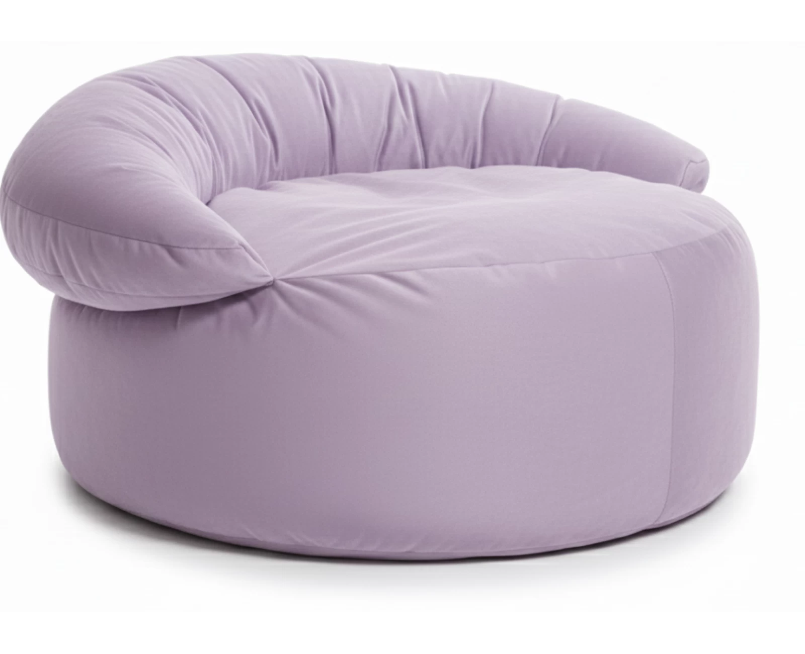 Πουφ πολυθρόνα Big size Velure αποχρώσεις του μωβ Φ120 x 100εκ. | Mypouf.gr