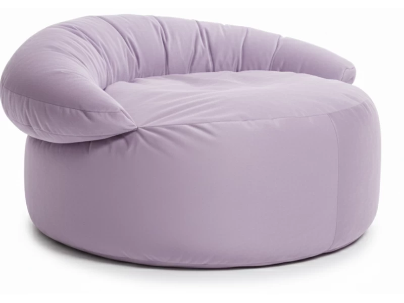 Πουφ πολυθρόνα Big size Velure αποχρώσεις του μωβ Φ120 x 100εκ.