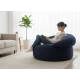 Πουφ πολυθρόνα Big size Velure αποχρώσεις του μπλε σκούρο Φ120 x 100εκ. | Mypouf.gr
