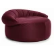 Πουφ πολυθρόνα Big size Velure αποχρώσεις του Μπορντώ Φ120 x 100εκ. | Mypouf.gr