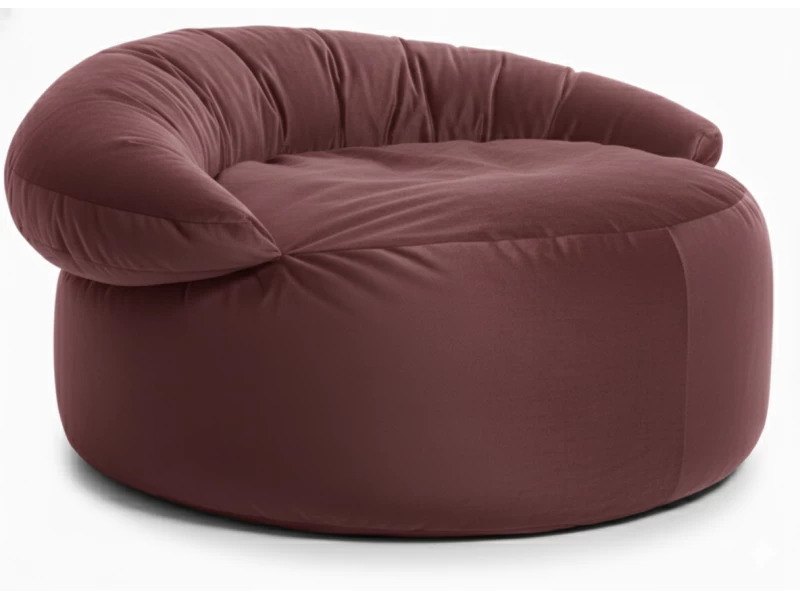 Πουφ πολυθρόνα Big size Velure αποχρώσεις του σάπιου Μήλου Φ120 x 100εκ.