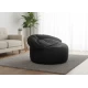 Πουφ πολυθρόνα Big size Velure μαύρη απόχρωση Φ120 x 100εκ. | Mypouf.gr