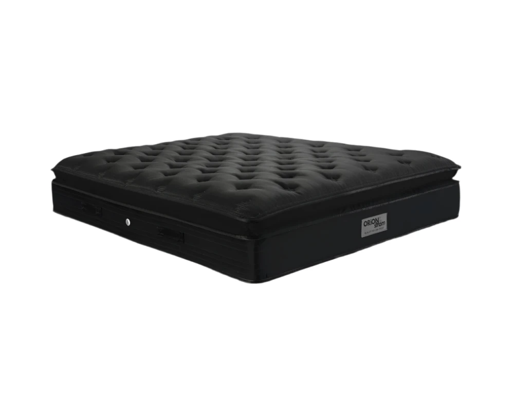 Στρώμα Ύπνου - EN41 BLACK MEMORYGEL SOFT AFROLATEX G-PILLOWTOP ORIONZONE HIGH POCKET 80 x 200 x 30-32