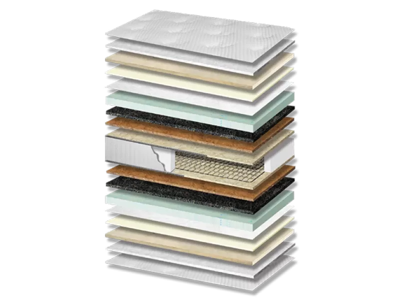 Στρώμα Ύπνου Platinum Memory Gel Polo Coco Σκληρότητας Medium Πάχος 34/38 εκ.