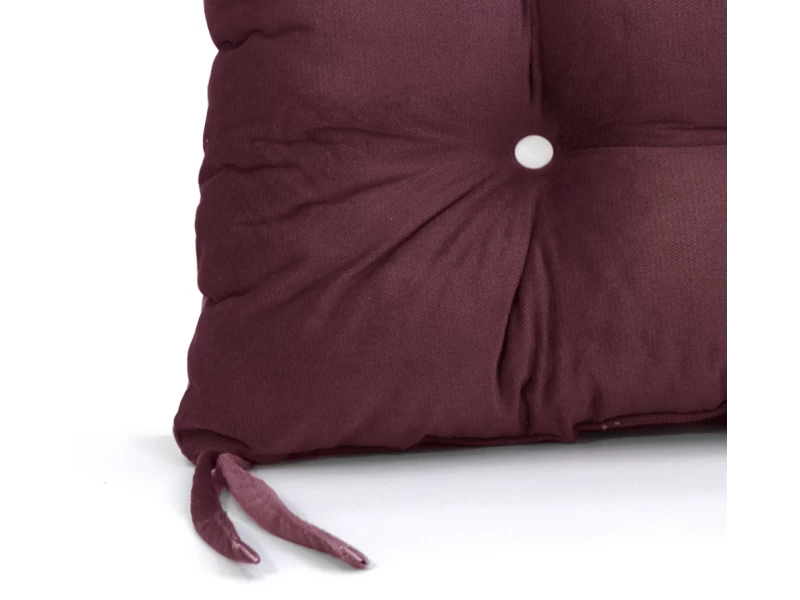 Μαξιλάρι πέταλο Velure κάθισμα μπαμπού - Μπορντώ