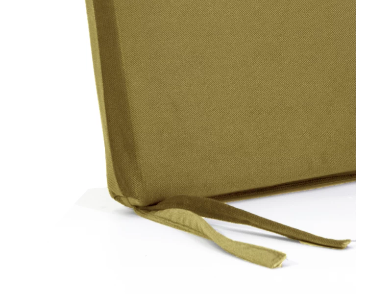 Μαξιλάρι Velure καρέκλας τετράγωνο Κίτρινο χρώμα