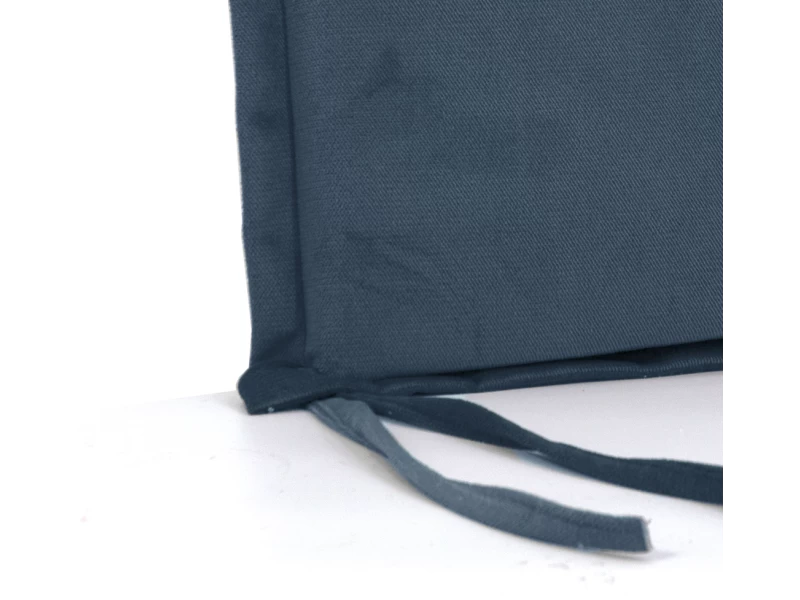 Μαξιλάρι Velure καρέκλας τετράγωνο Μπλέ σκούρο χρώμα με αυτιά