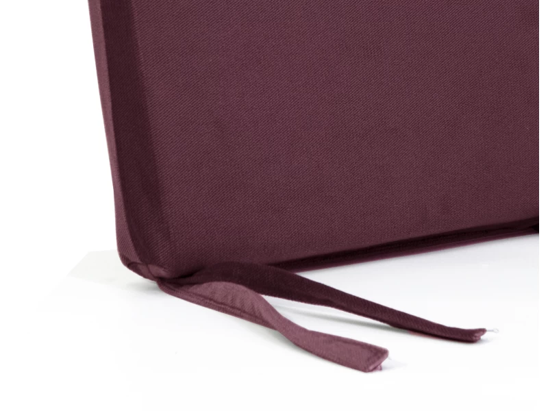 Μαξιλάρι Velure καρέκλας τετράγωνο Μπορντώ χρώμα