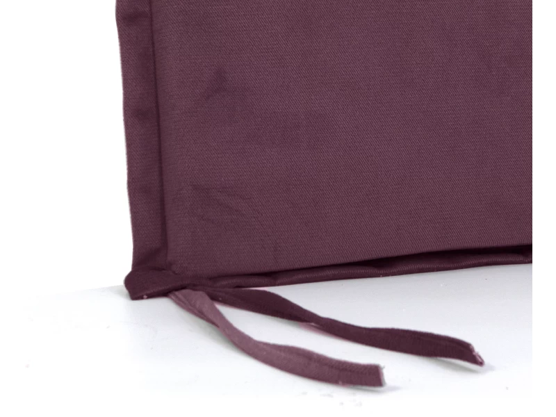 Μαξιλάρι Velure καρέκλας τετράγωνο μπορντώ χρώμα με αυτιά