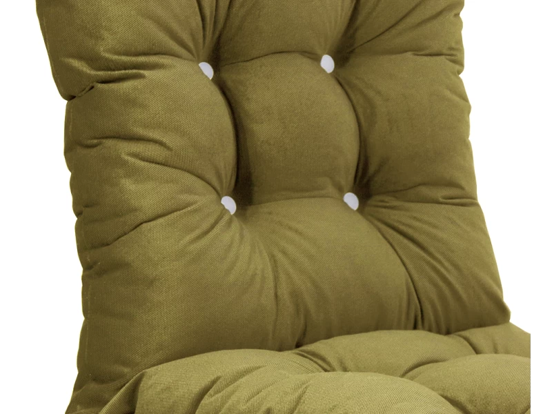 Μαξιλάρι Velure κάθισμα με ενσωματωμένη πλάτη - μπαμπού - Μονόχρωμο κίτρινο